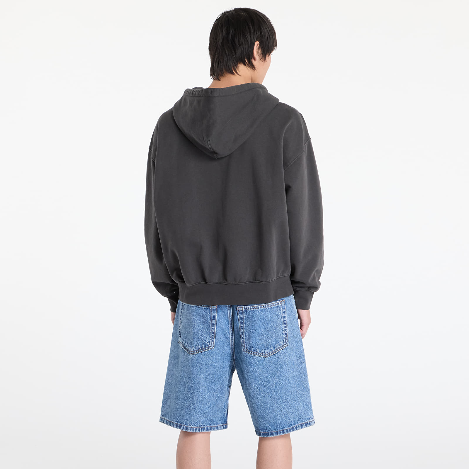 Men's hoodies Vans LX Zip Hoodie Faded Black