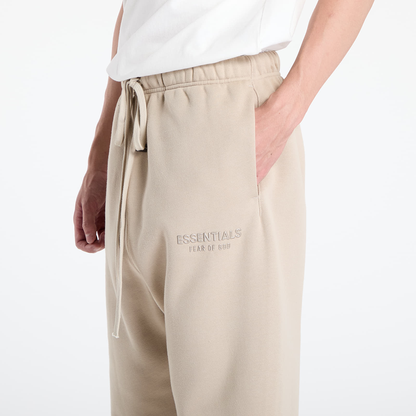 Jogger Pants Fear of God Essentials Relaxed Fleece Sweatpant Timber