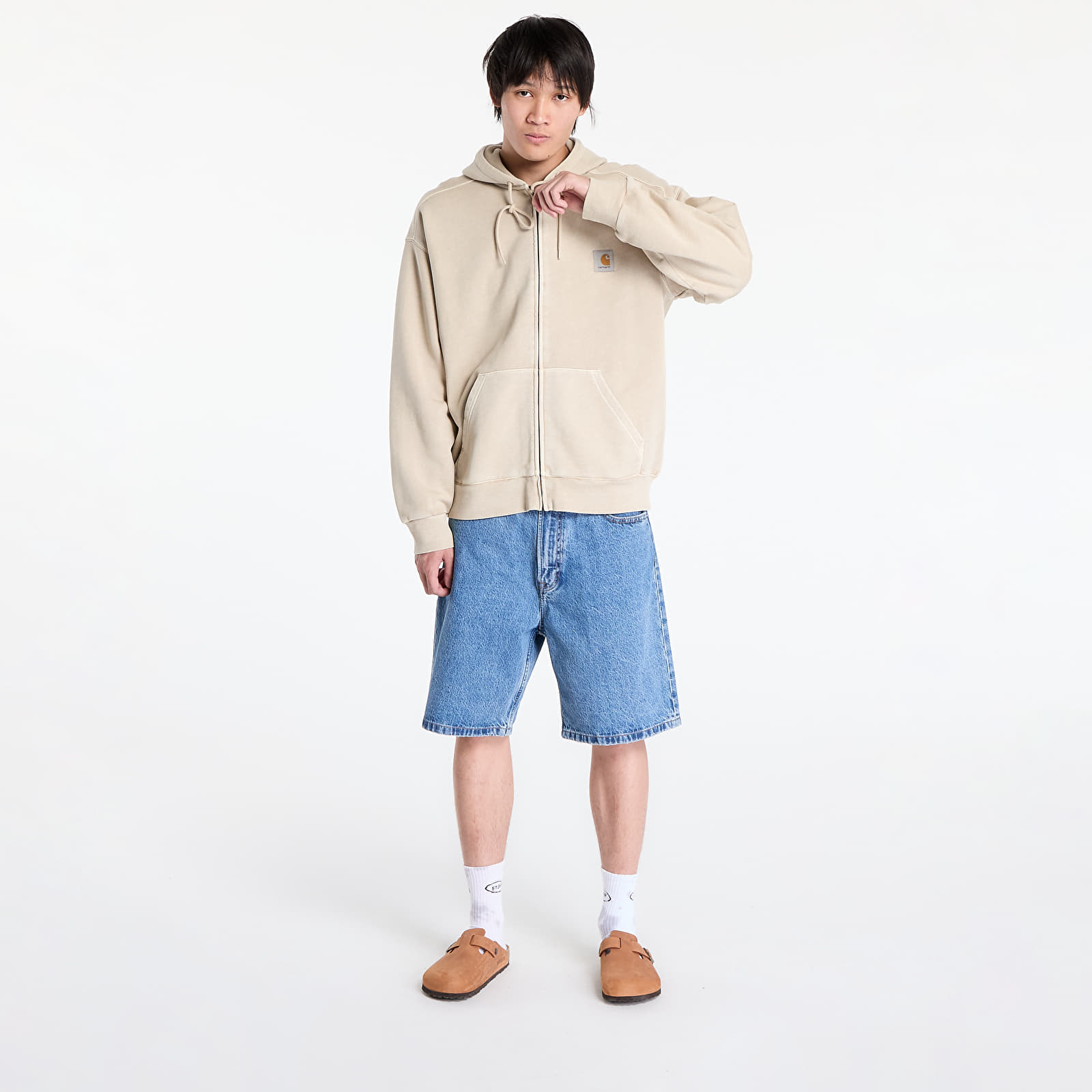 Men's jackets Carhartt WIP Hooded Nelson Jacket UNISEX Fleur De Sel