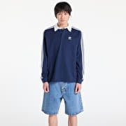 adidas Adicolor Rugby Polo Shirt Night Indigo/ White