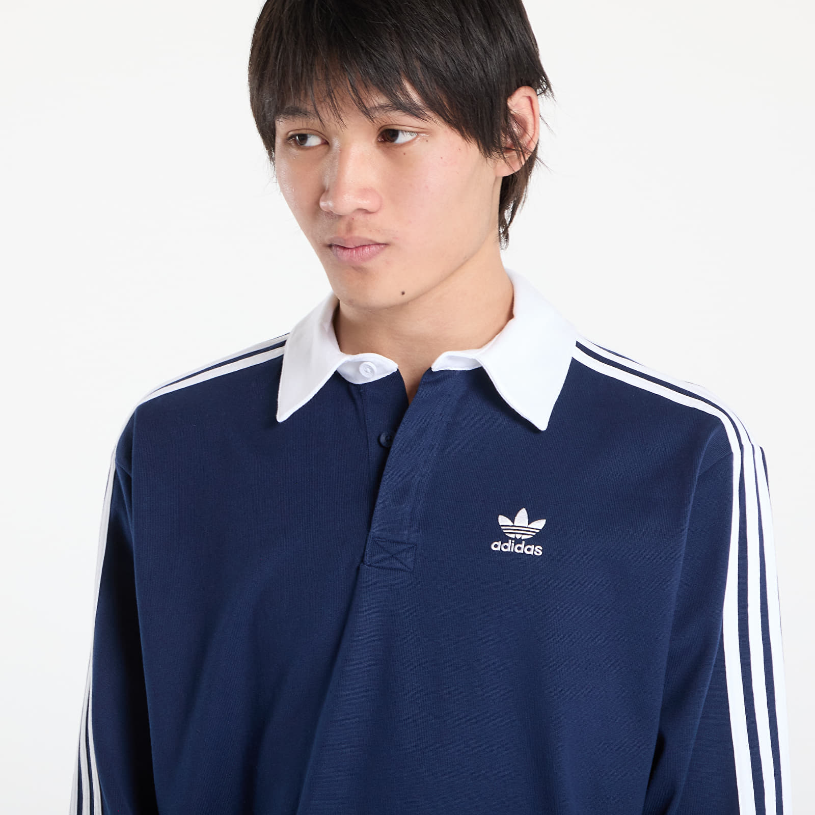 T-shirts adidas Adicolor Rugby Polo Shirt Night Indigo/ White