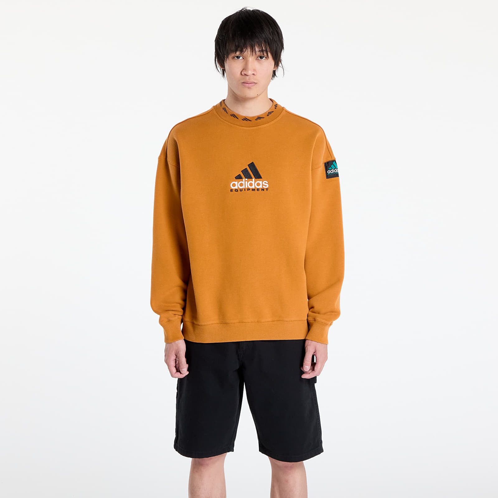 Sweatshirt adidas EQT Wash Crewneck Sweatshirt Craft Ochre/ White S