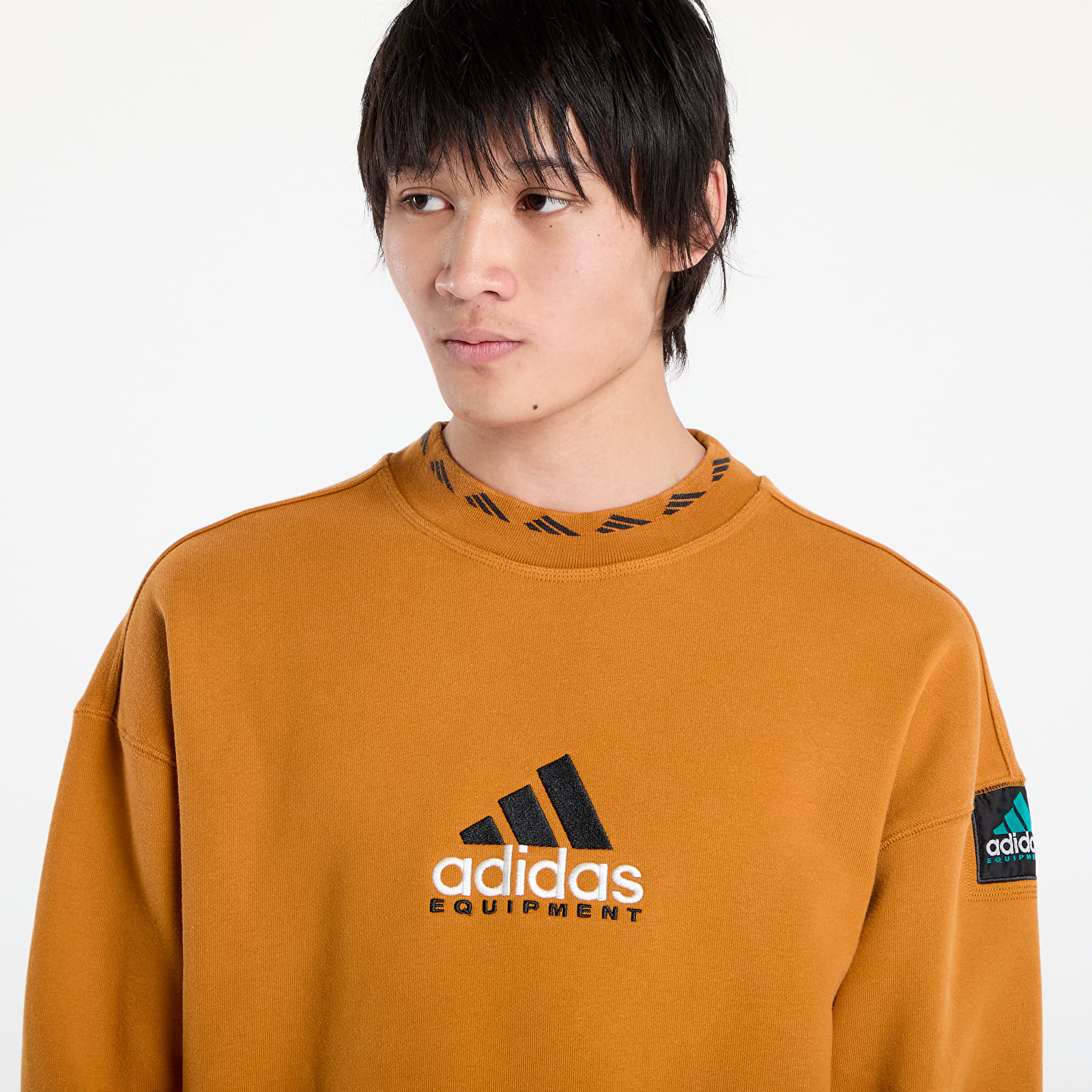 Bluzy adidas EQT Wash Crewneck Sweatshirt Craft Ochre/ White
