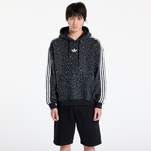 adidas Graphic All Over Print Leo Hoodie Black