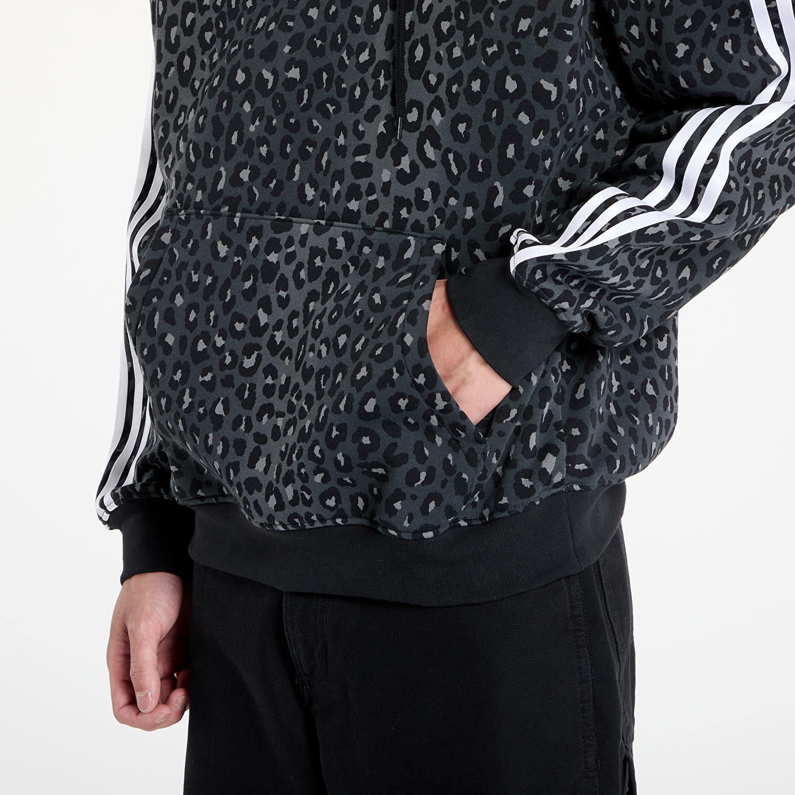 Hoodies and sweatshirts  adidas Graphic All Over Print Leo Hoodie Black