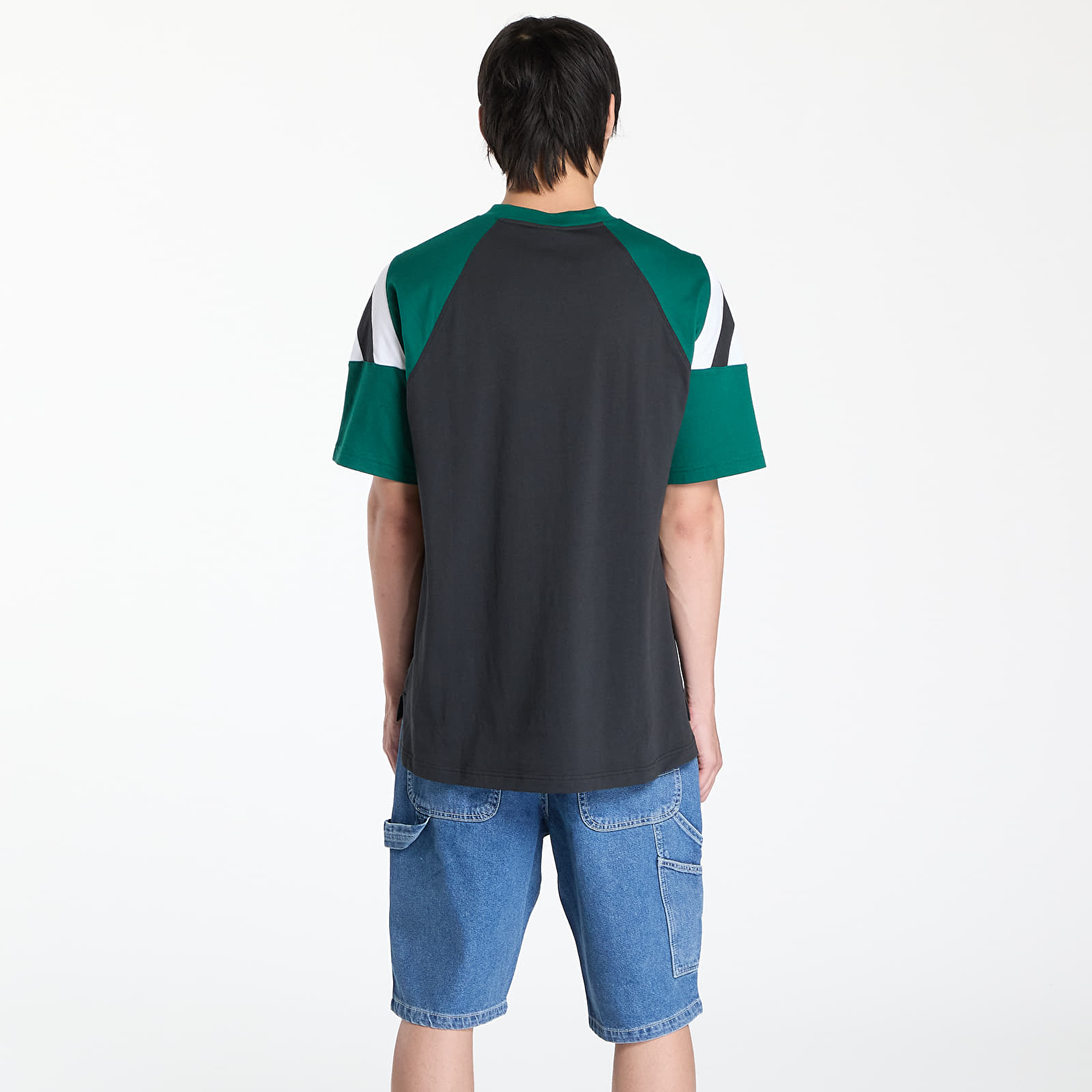 Men's T-shirts adidas Archive Cutline T-Shirt Black/ Collegiate Green