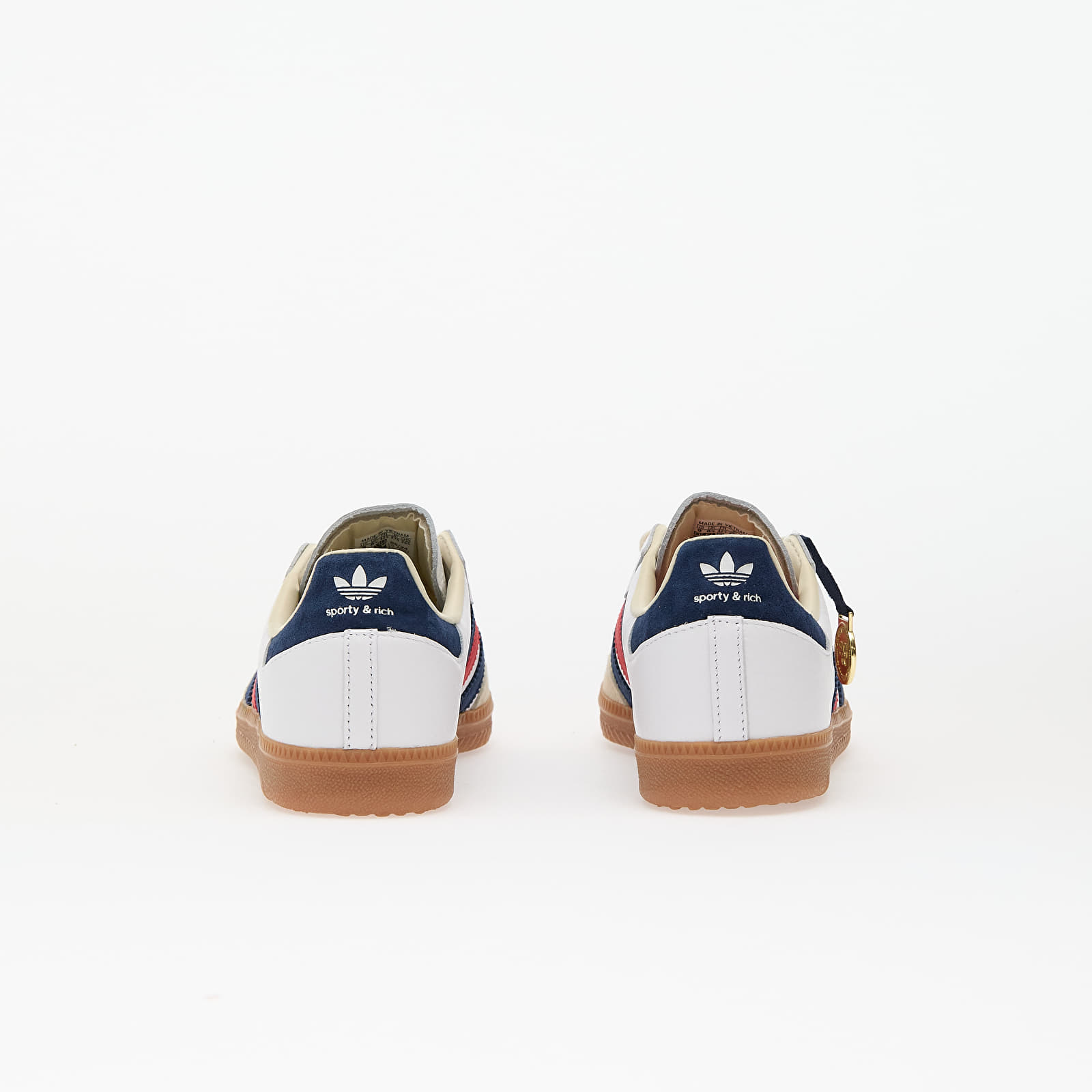 Men's shoes adidas x Sporty & Rich Samba Og Ftwr White/ Night Indigo/ Collegiate Red