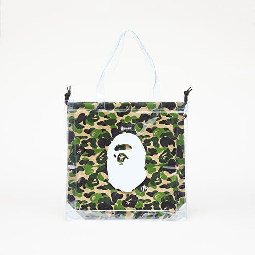 Bag A BATHING APE Abc Camo Clear Tote Bag Green