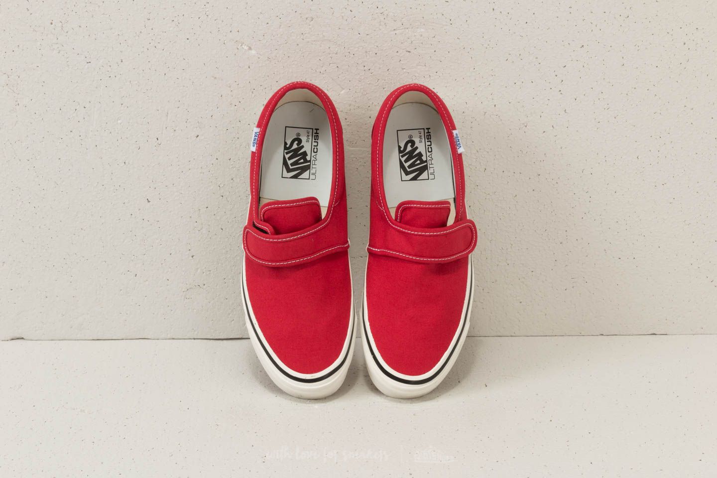 All red vans slip ons shop