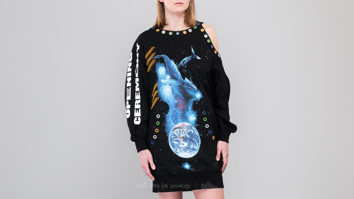 Dress Opening Ceremony Christian Riese Lassen Sweatshirt Dress Black