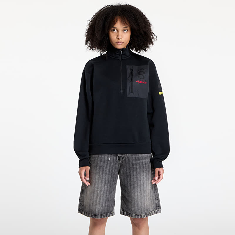 Sweatshirt adidas x Footshop x Sparta 1/4 Zip UNISEX Black