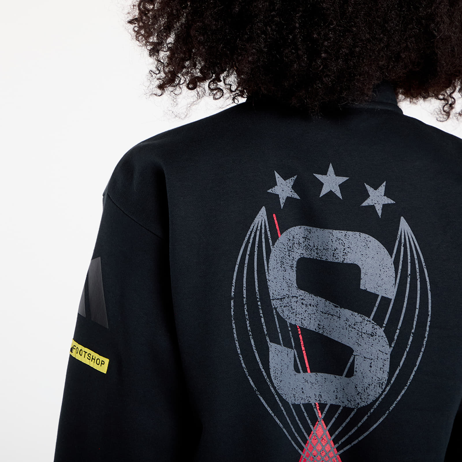 Hoodies and sweatshirts  adidas x Footshop x Sparta 1/4 Zip UNISEX Black