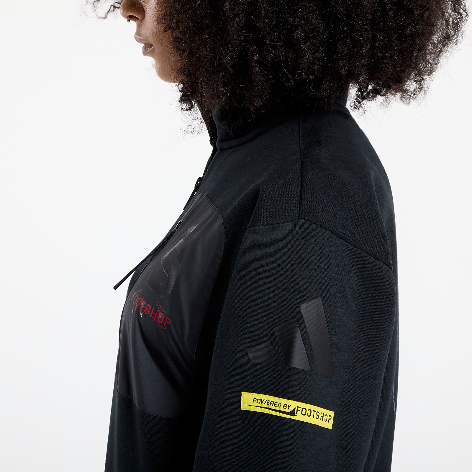 Hoodies and sweatshirts  adidas x Footshop x Sparta 1/4 Zip UNISEX Black