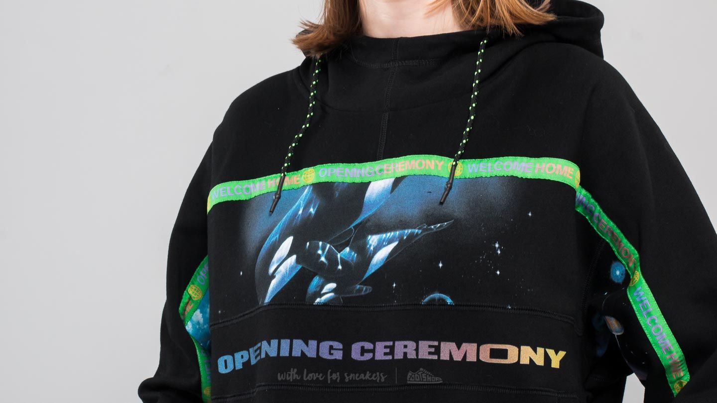 Hoodies and sweatshirts  Opening Ceremony Christian Riese Lassen Oversized Hoodie Black/ Multicolor