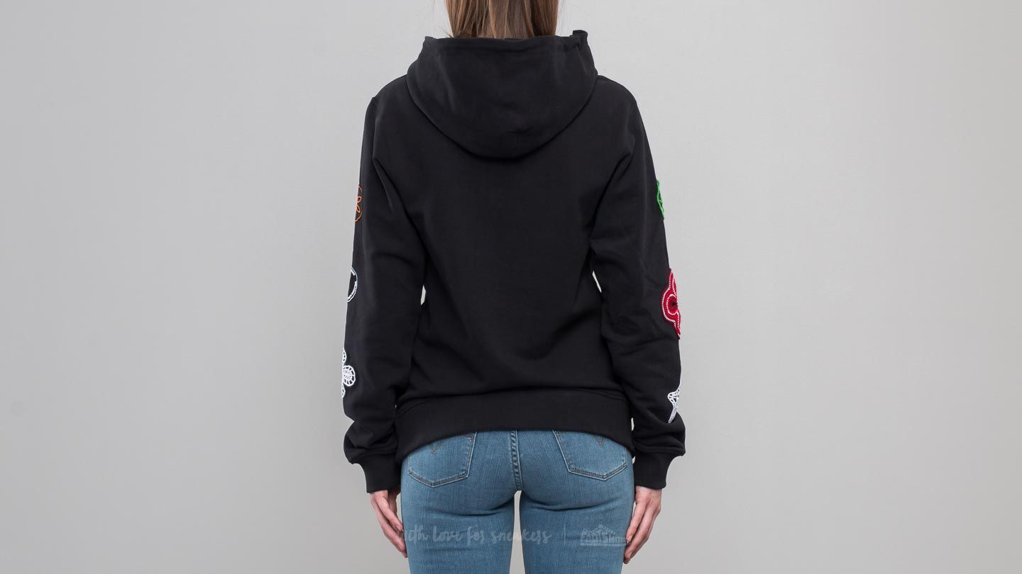 Hoodies and sweatshirts  Opening Ceremony Crochet Flower Hoodie Black