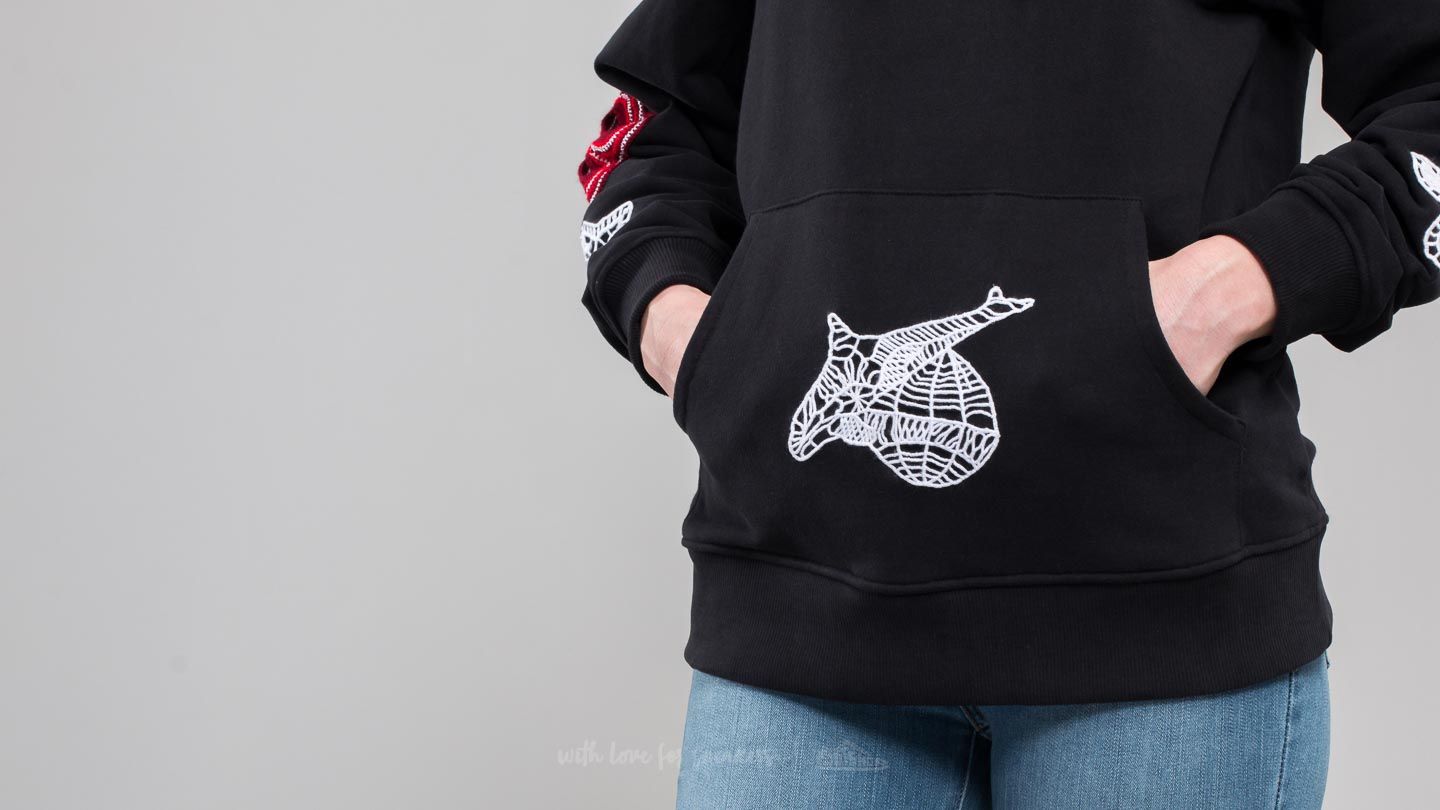 Hoodies and sweatshirts  Opening Ceremony Crochet Flower Hoodie Black