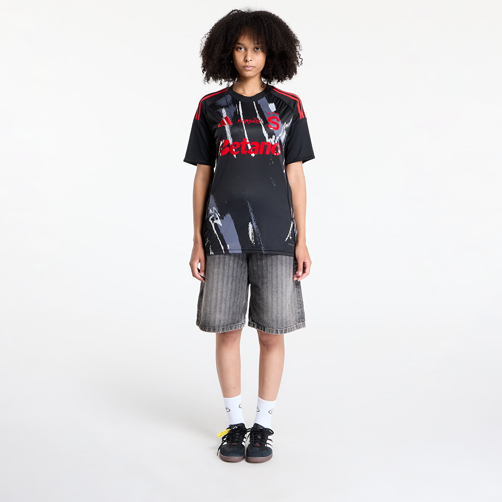 Camisetas adidas x Footshop x Sparta Jersey UNISEX Black/ Red