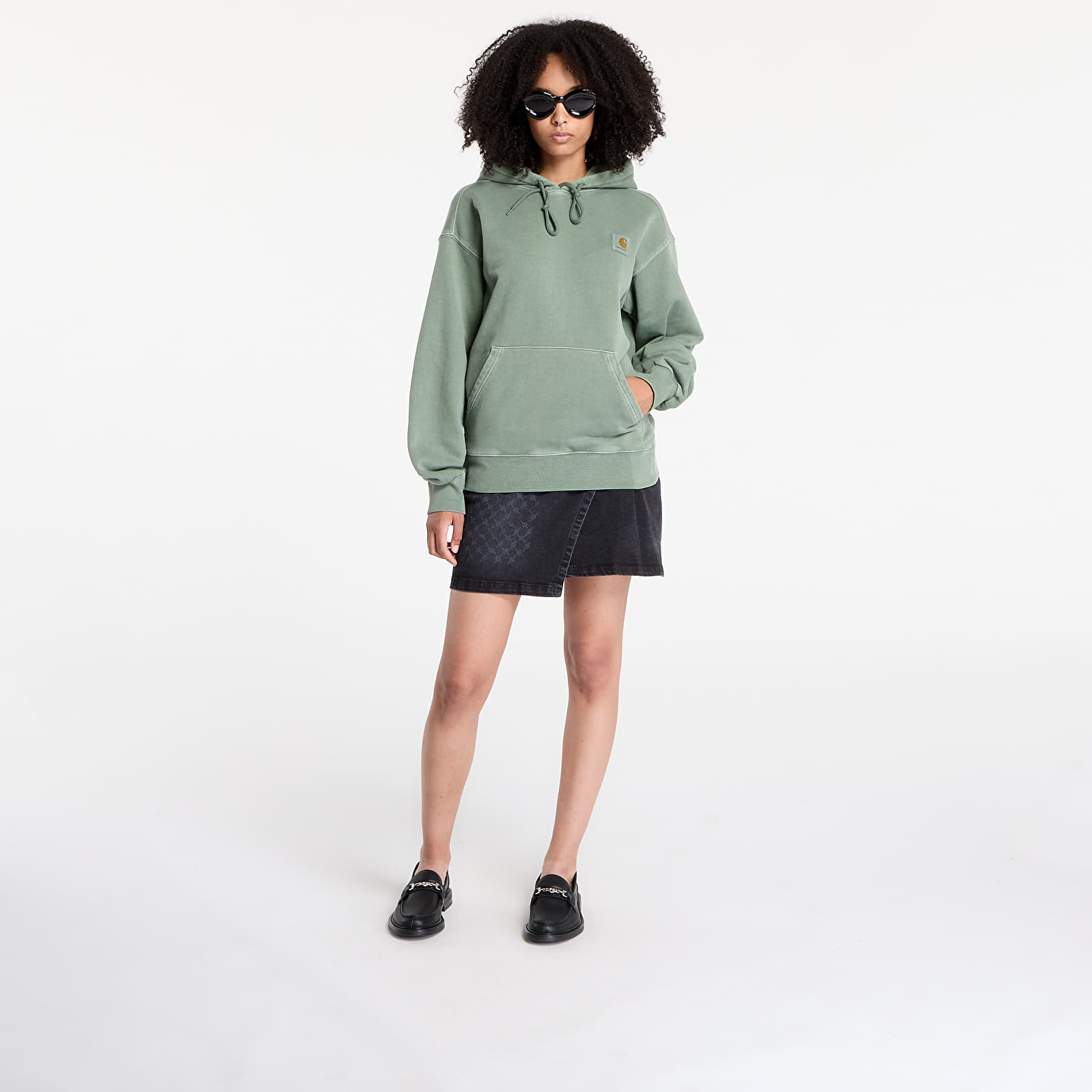 Bluzy Carhartt WIP Hooded Nelson Sweatshirt UNISEX Park