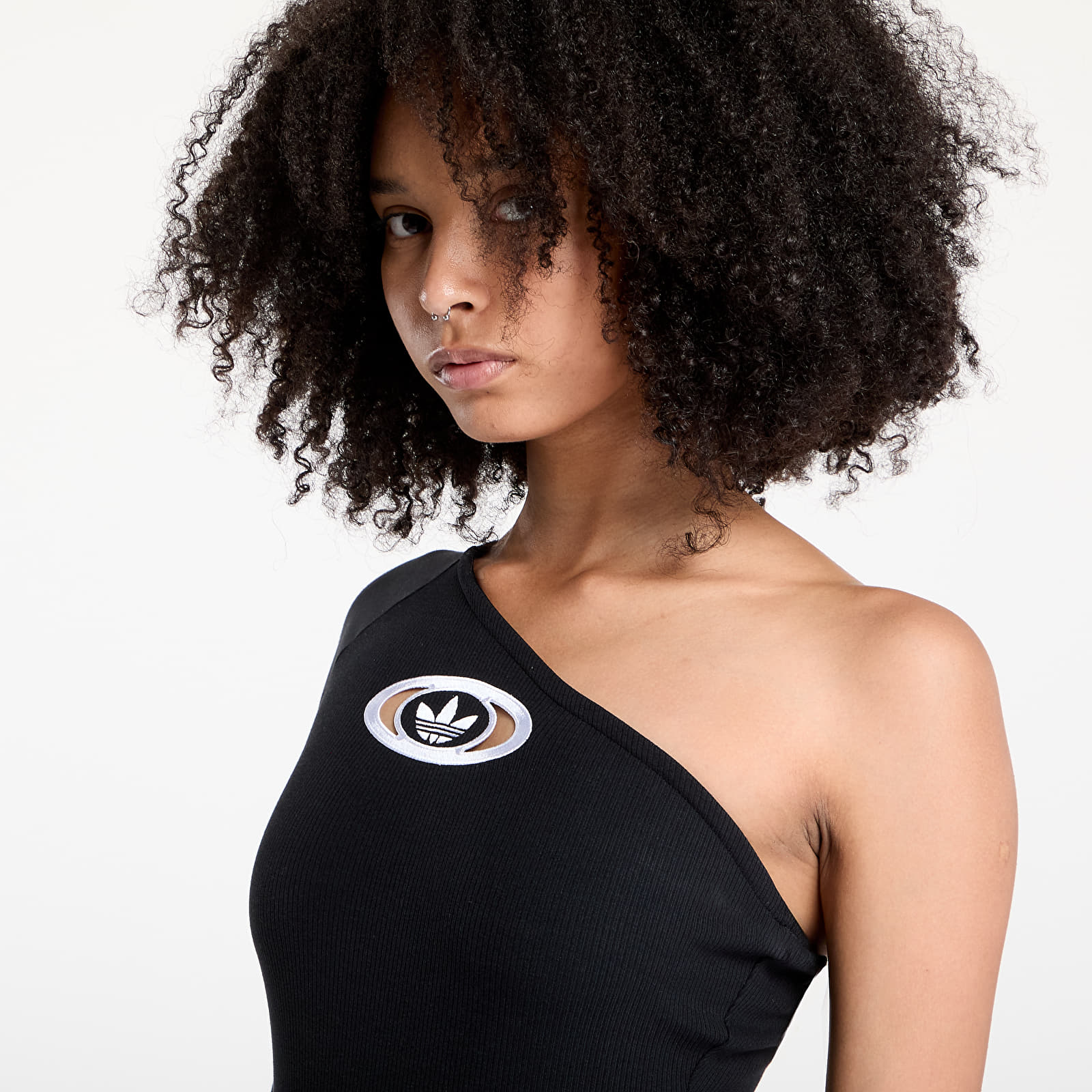 Body adidas Originals Campus 2000 One-Shoulder Bodysuit Black