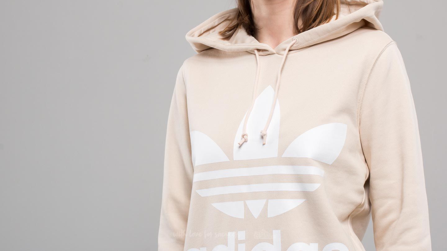 Hoodies and sweatshirts adidas Trefoil Hoodie Linen Footshop