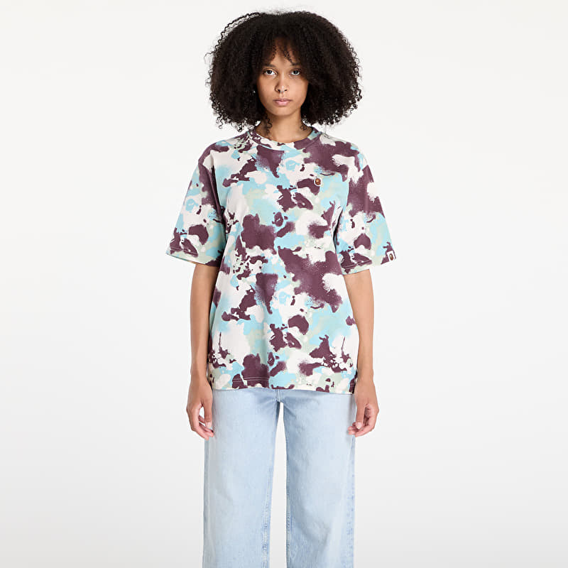 Tričko A BATHING APE Map Camo Ape Head One Point Tee UNISEX Multicolor
