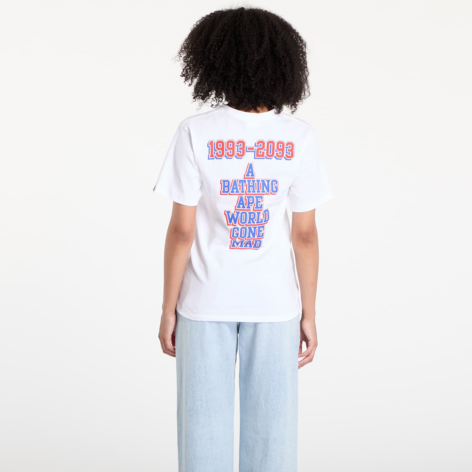 Koszulki A BATHING APE Baseball Logo Tee UNISEX White/ Blue