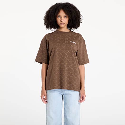 T-shirt A BATHING APE College Monogram Logo Relaxed Fit Tee UNISEX Brown