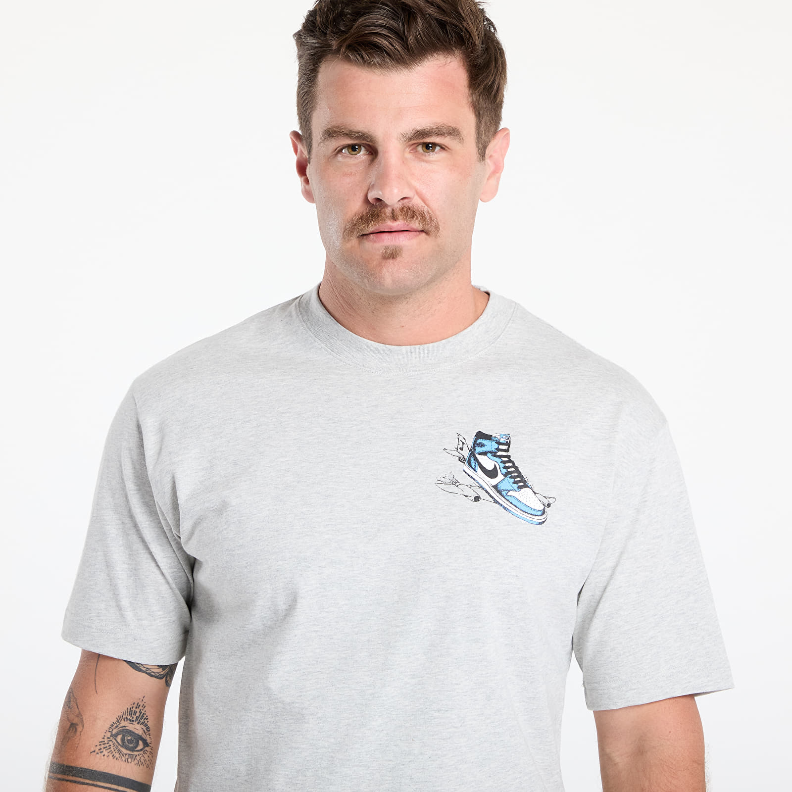 T-shirts Jordan AJ1 Men's T-Shirt Grey Heather/ White