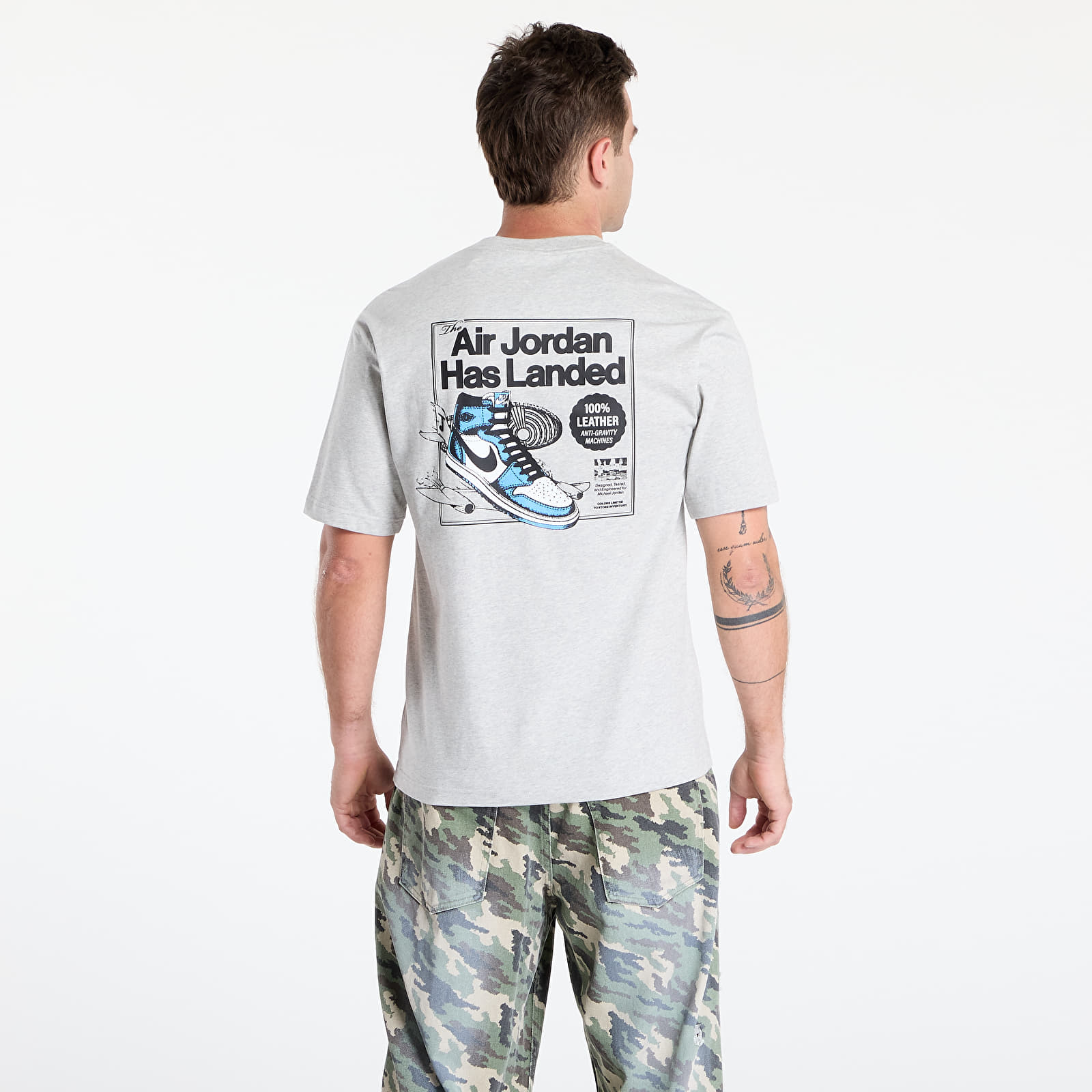 T-shirts Jordan AJ1 Men's T-Shirt Grey Heather/ White