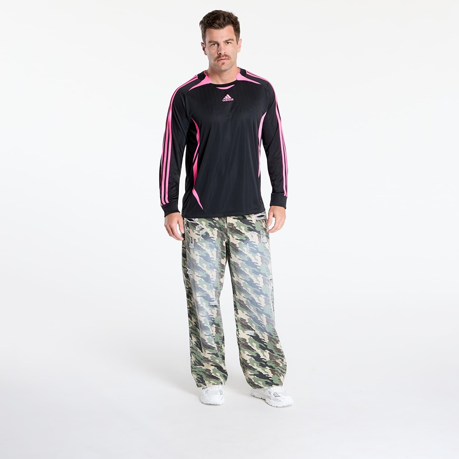 Jerseys adidas Teamgeist Longlseeve Jersey Black/ Lucid Pink