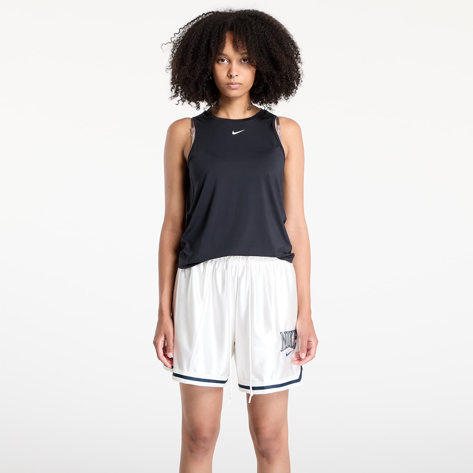 Koszulki na ramiączkach Nike One Classic Women's Dri-FIT Tank Top Black/ White