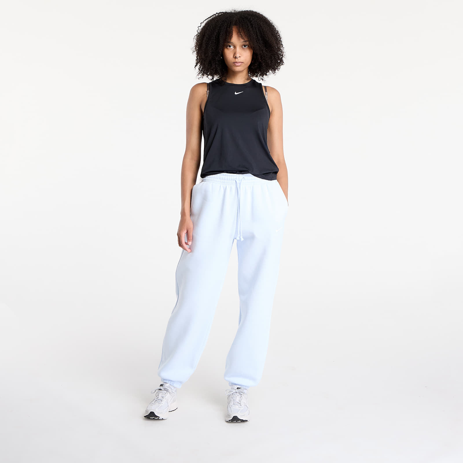 Dresy Nike Sportswear Phoenix Fleece Women's High-Waisted Oversized Sweatpants Blue Tint/ Sail