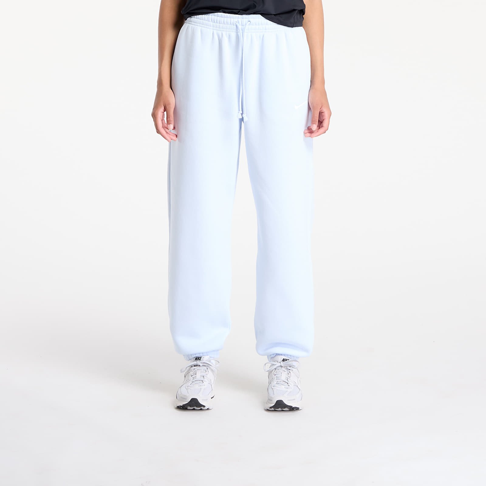 Dresy Nike Sportswear Phoenix Fleece Women's High-Waisted Oversized Sweatpants Blue Tint/ Sail