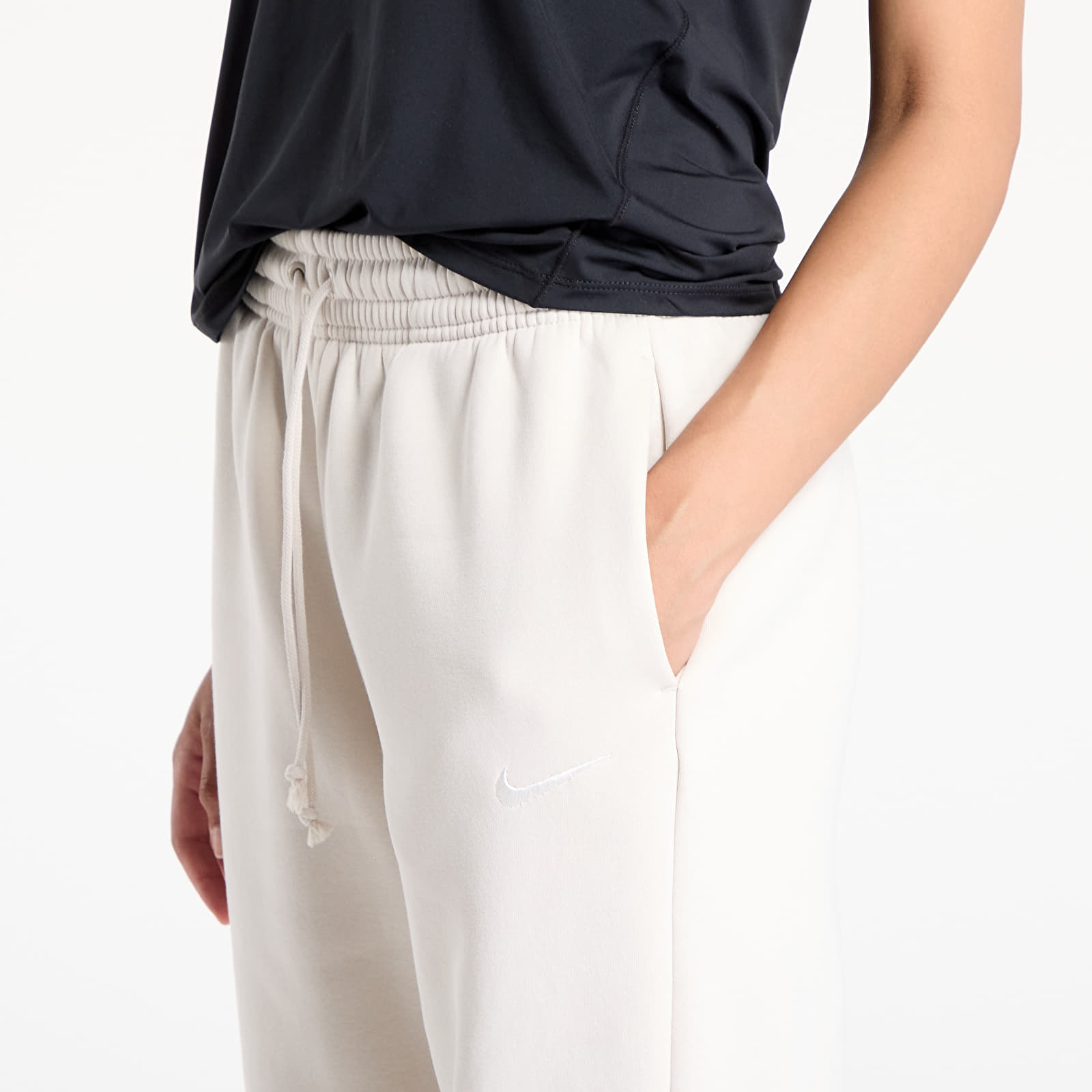 Jogginghosen Nike Sportswear Phoenix Fleece Women's High-Waisted Oversized Sweatpants Lt Orewood Brn/ Sail