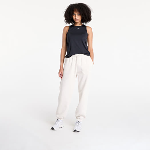 nike mini swoosh oversized sweatpants in gray