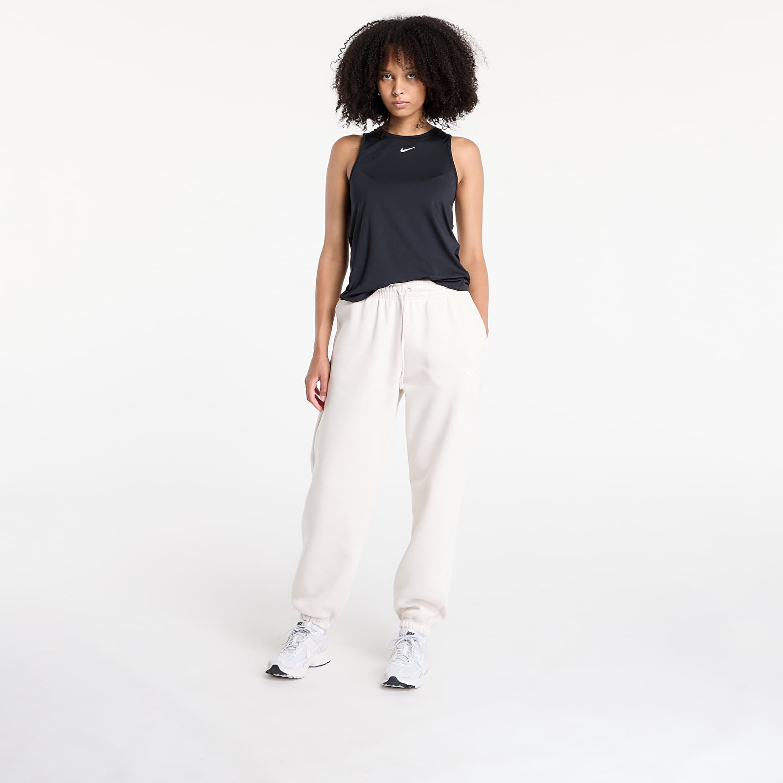 Jogginghosen Nike Sportswear Phoenix Fleece Women's High-Waisted Oversized Sweatpants Lt Orewood Brn/ Sail