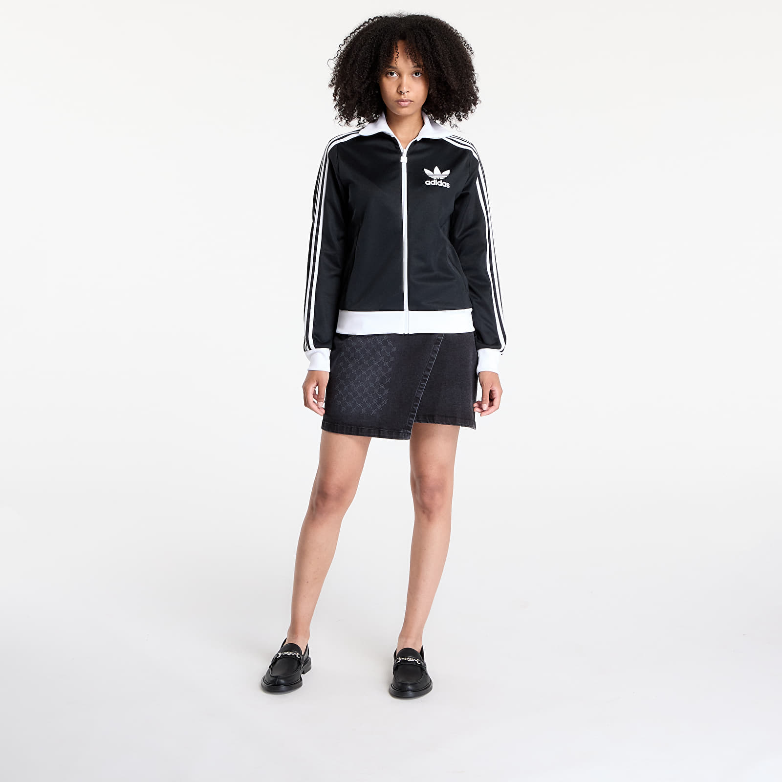 Kurtki damskie adidas Beckenbauer Track Top Black/ White
