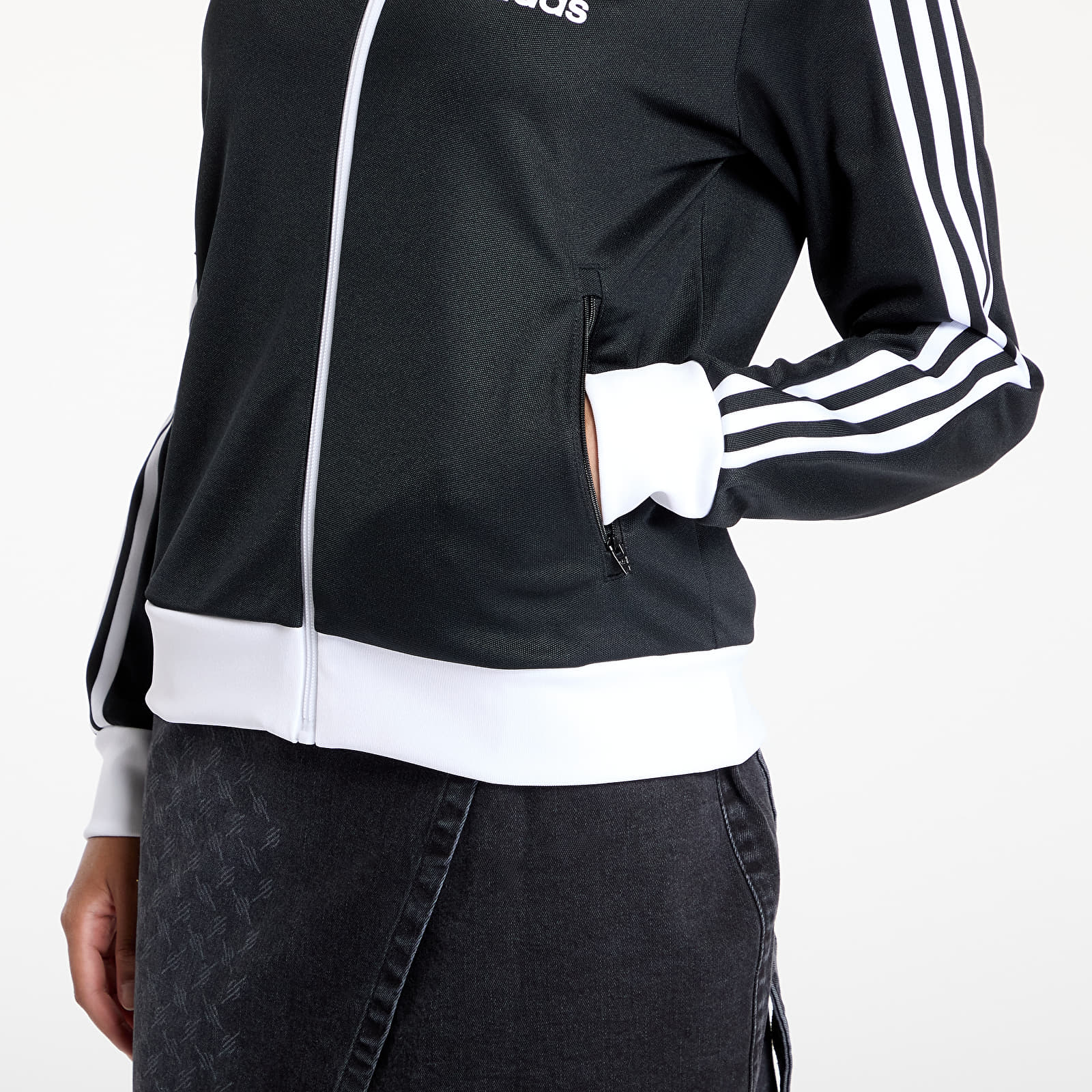 Kurtki damskie adidas Beckenbauer Track Top Black/ White