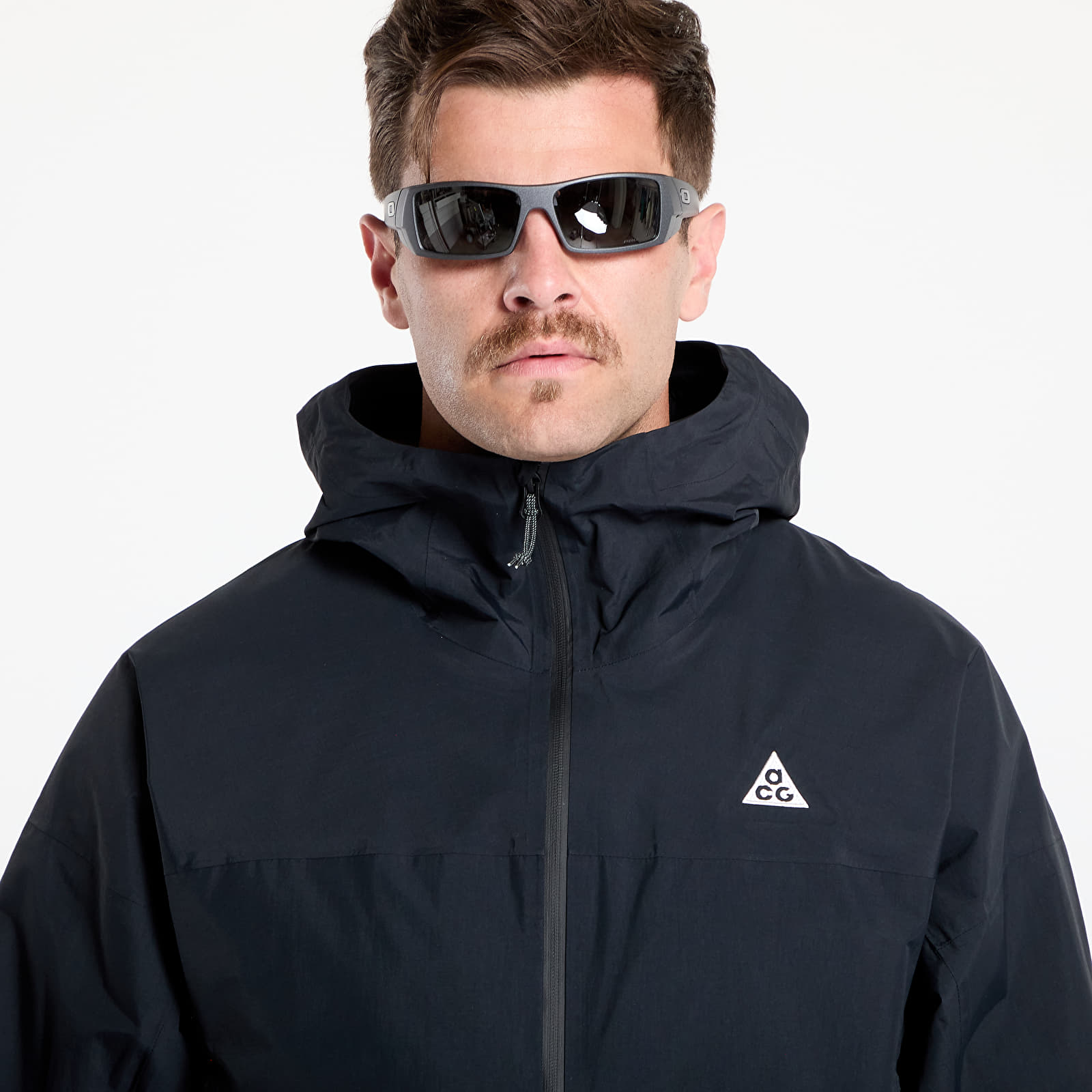 Kurtki Nike ACG "Morpho" Men's Storm-FIT ADV Rain Jacket Black/ Black/ Summit White