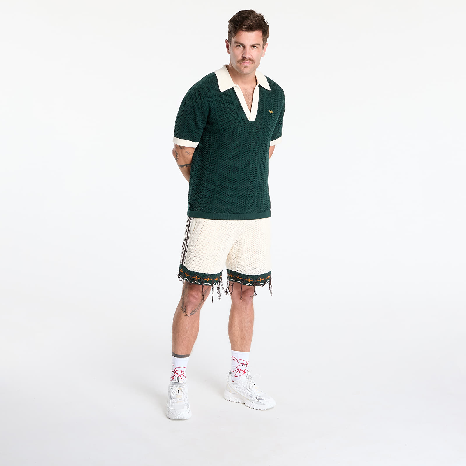 Magliette adidas x Clot by Edison Chen Pique Polo Green Night