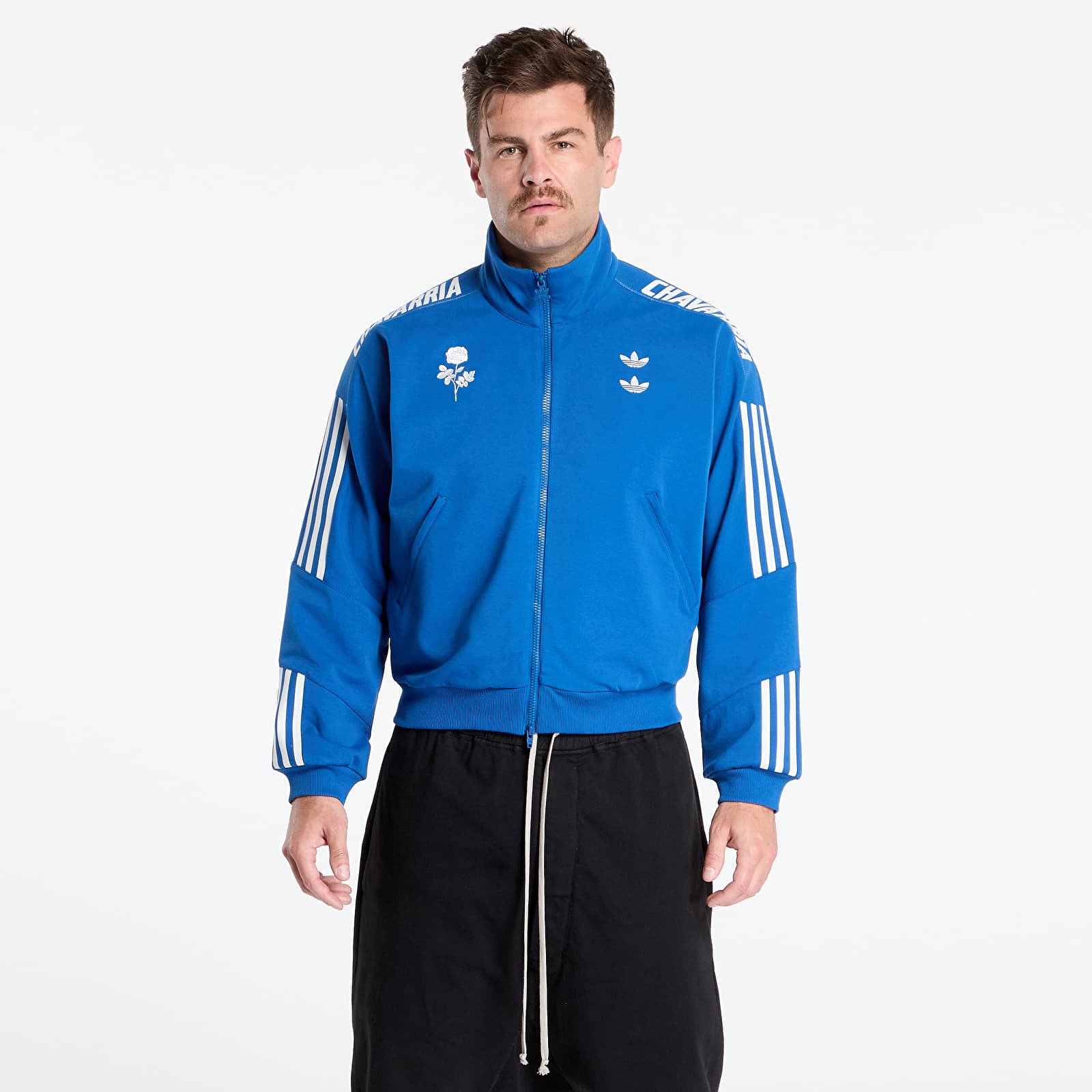 Hættetrøjer og sweatshirts adidas Chavarria Knit Track Jacket Dark Marine
