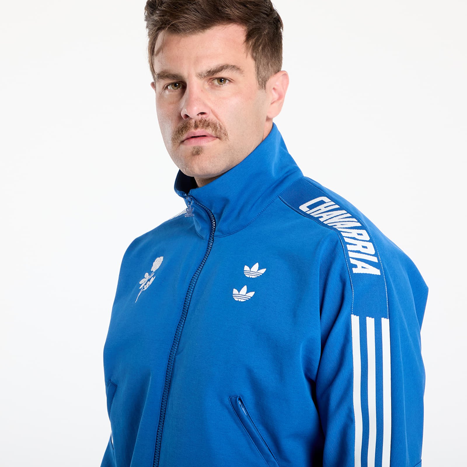 Hættetrøjer og sweatshirts adidas Chavarria Knit Track Jacket Dark Marine
