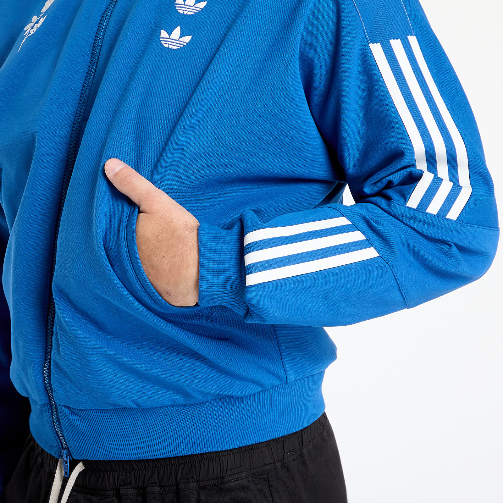 Hættetrøjer og sweatshirts adidas Chavarria Knit Track Jacket Dark Marine