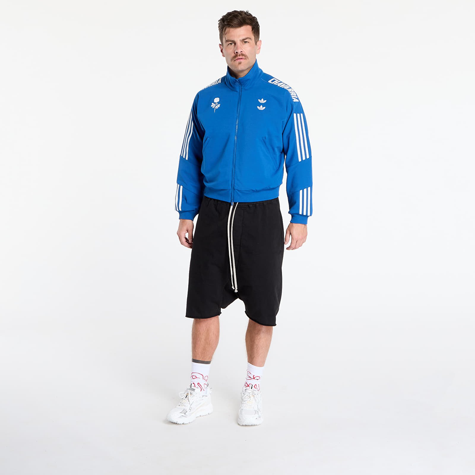 Hættetrøjer og sweatshirts adidas Chavarria Knit Track Jacket Dark Marine