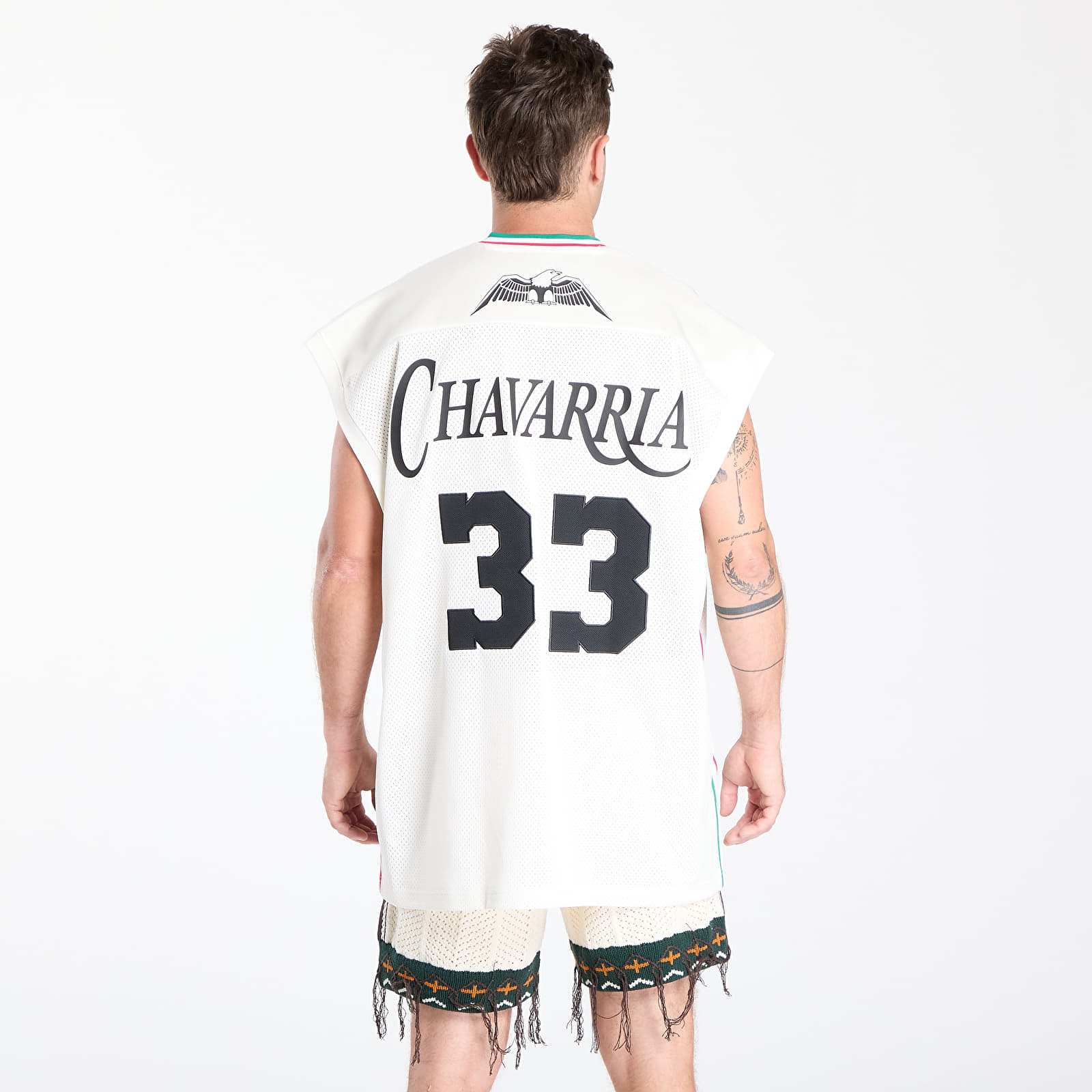 Trøjer adidas Chavarria Basketball Jersey Off White/ Black
