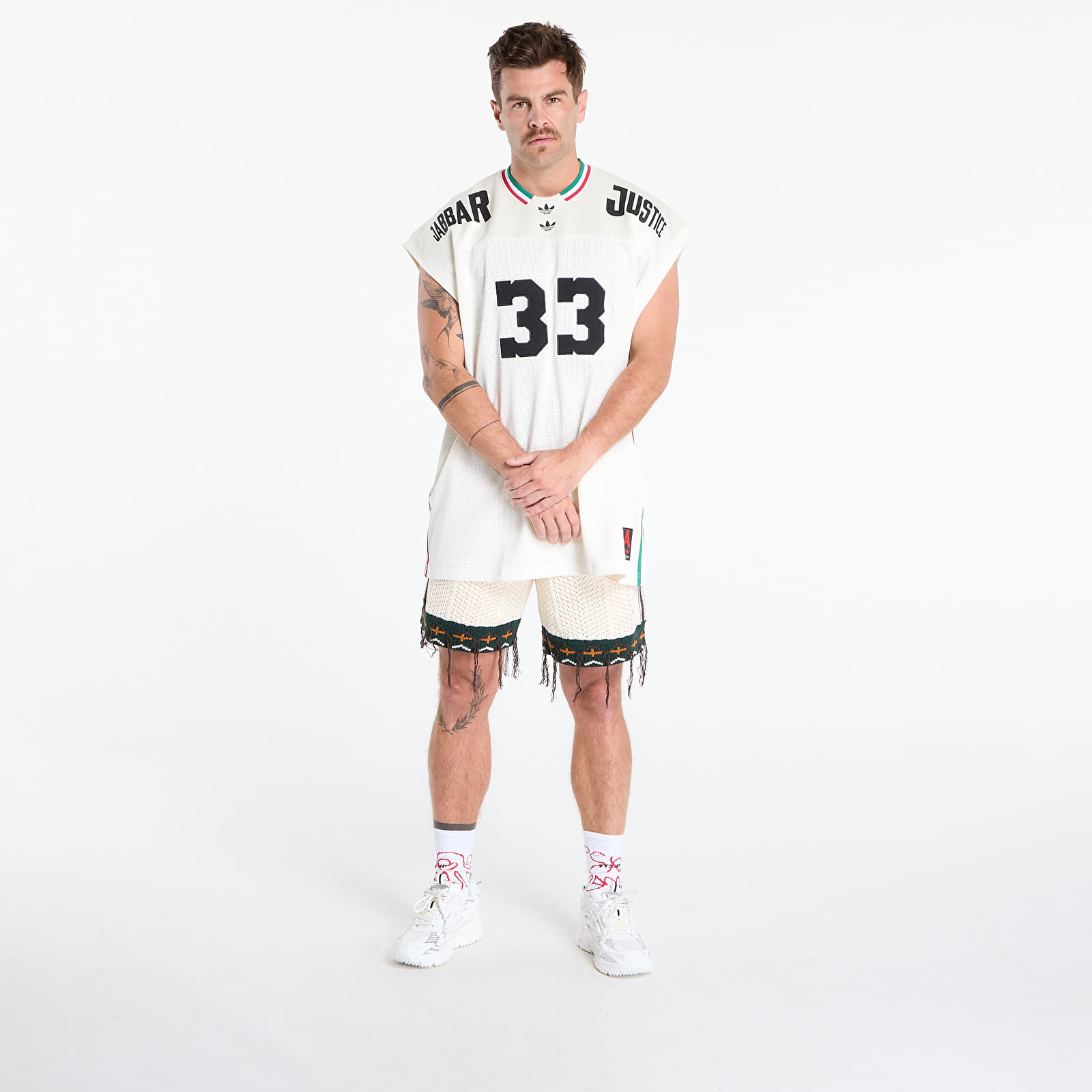 Trøjer adidas Chavarria Basketball Jersey Off White/ Black