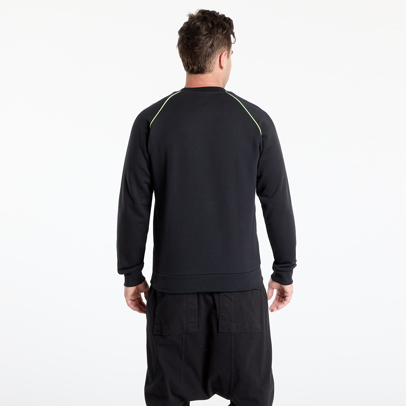 Sweatjacken und Sweatshirts adidas Piping Crewneck Black/ White