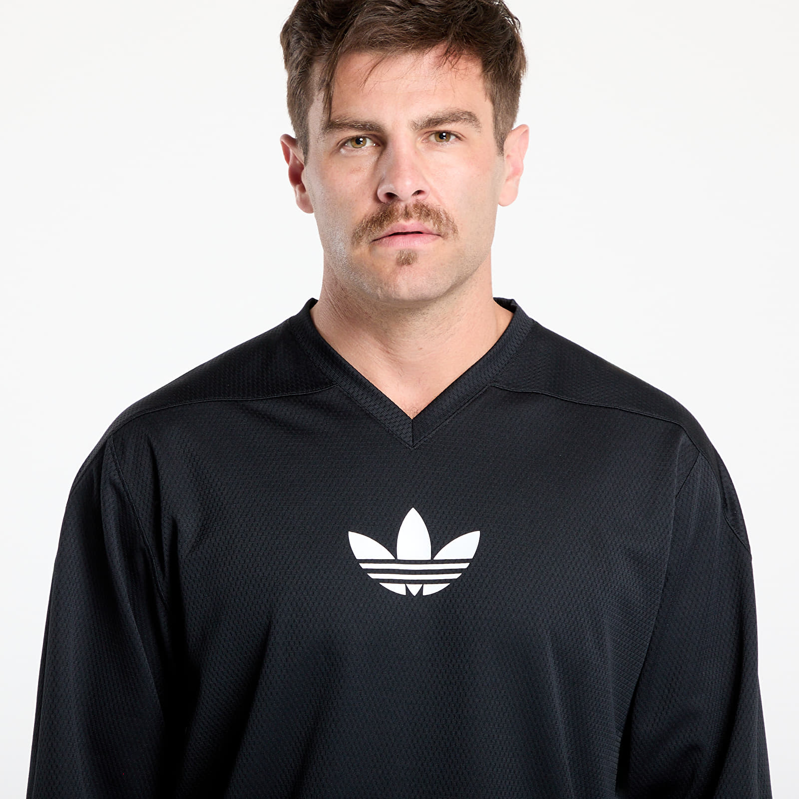 T-Shirts adidas Originals Adicolor Mesh Long Sleeve Black/ White