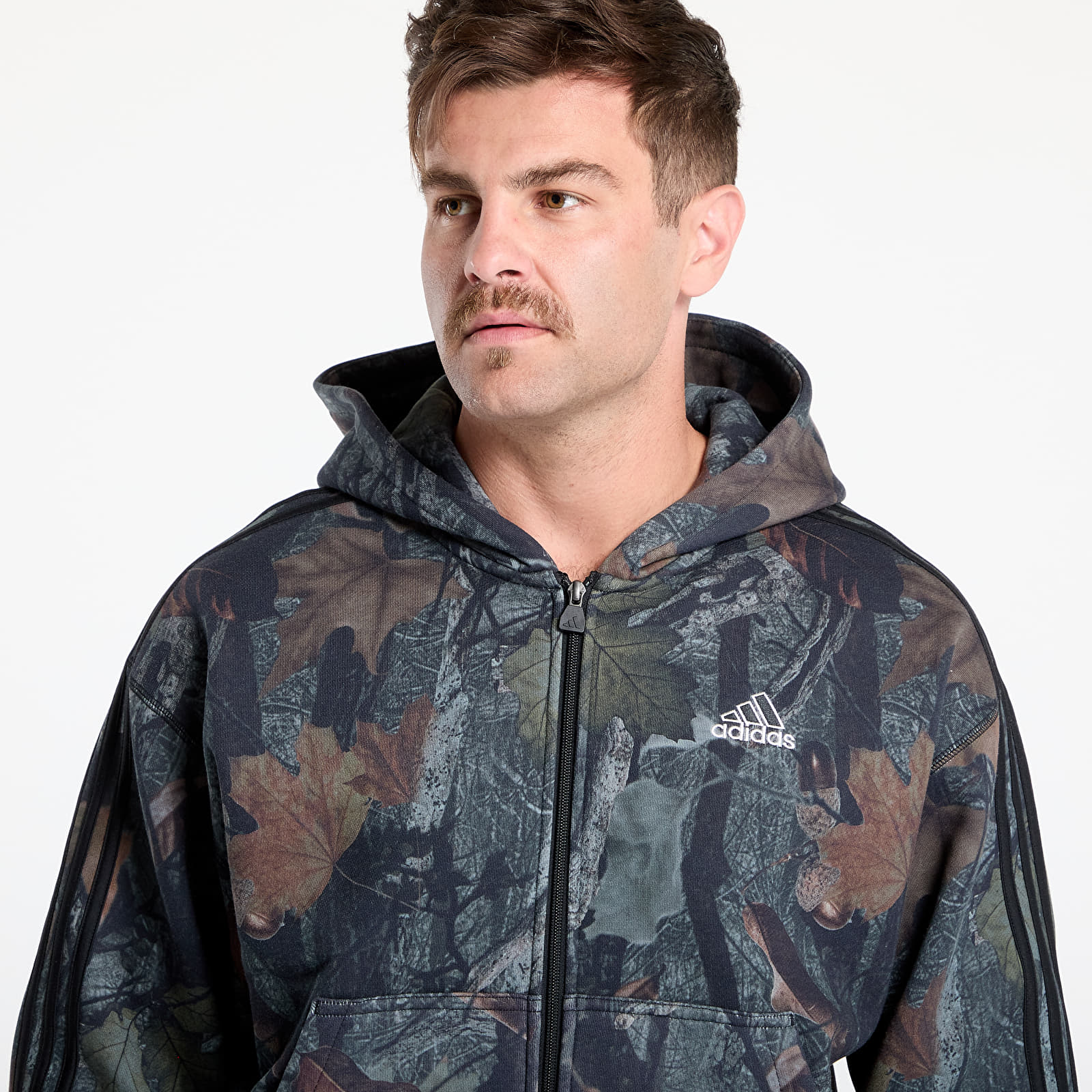 Bluzy adidas Camo Hooded Full-Zip Black