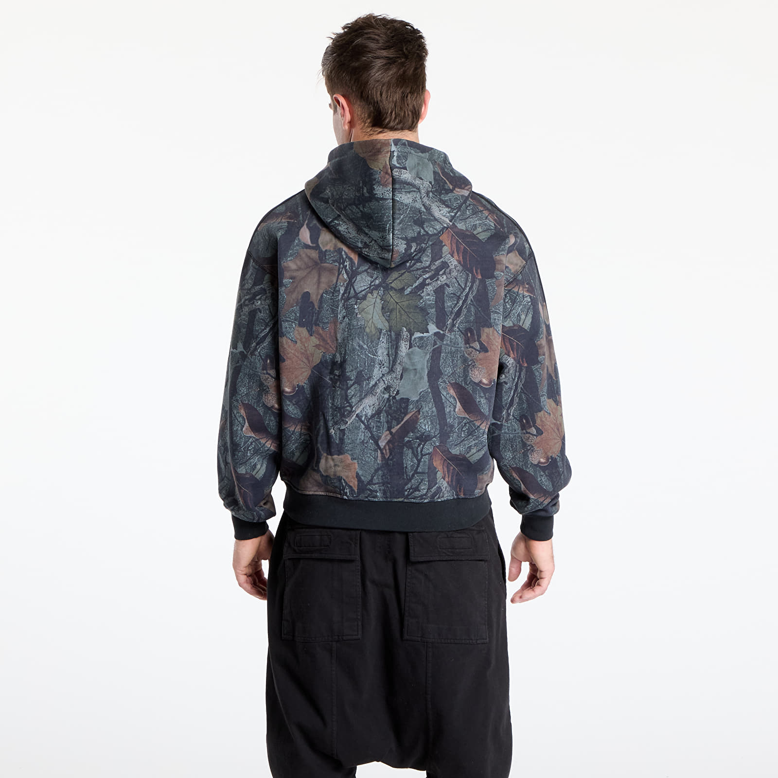 Bluzy adidas Camo Hooded Full-Zip Black